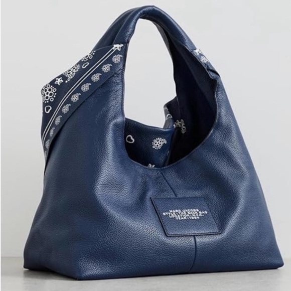 Marc Jacob’s Bandana Sac Tote Bag Blue & White - Picture 7 of 12